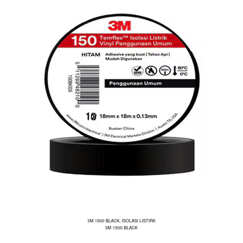 3M 3M 150 Black, Isolasi Listirk