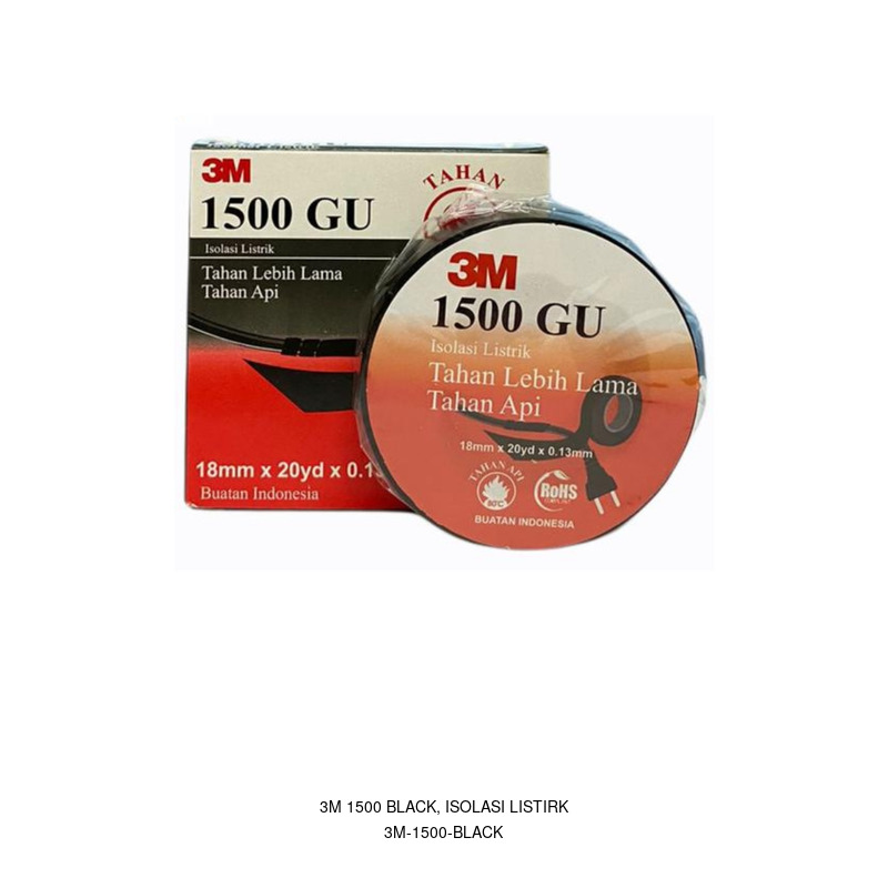 3M 3M 1500 Black, Isolasi Listirk