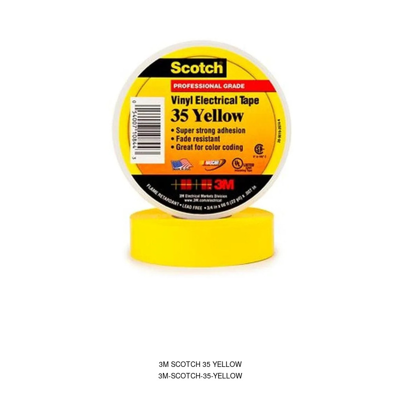 3M 3M Scotch 35 Yellow