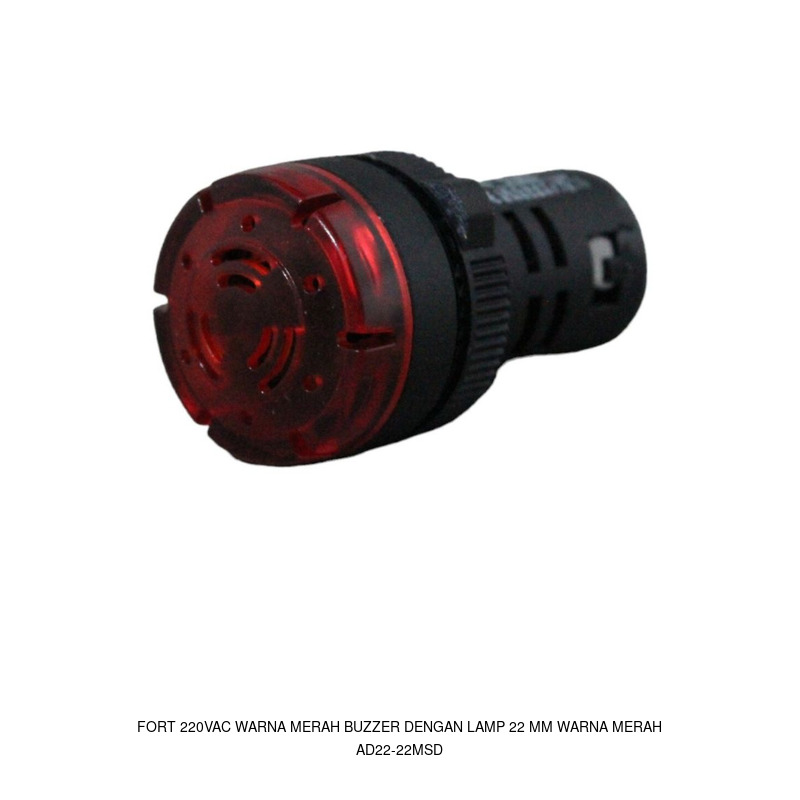 Fort AD22-22MSD 220VAC Warna Hijau Buzzer dengan Lamp 22 MM Warna Hijau