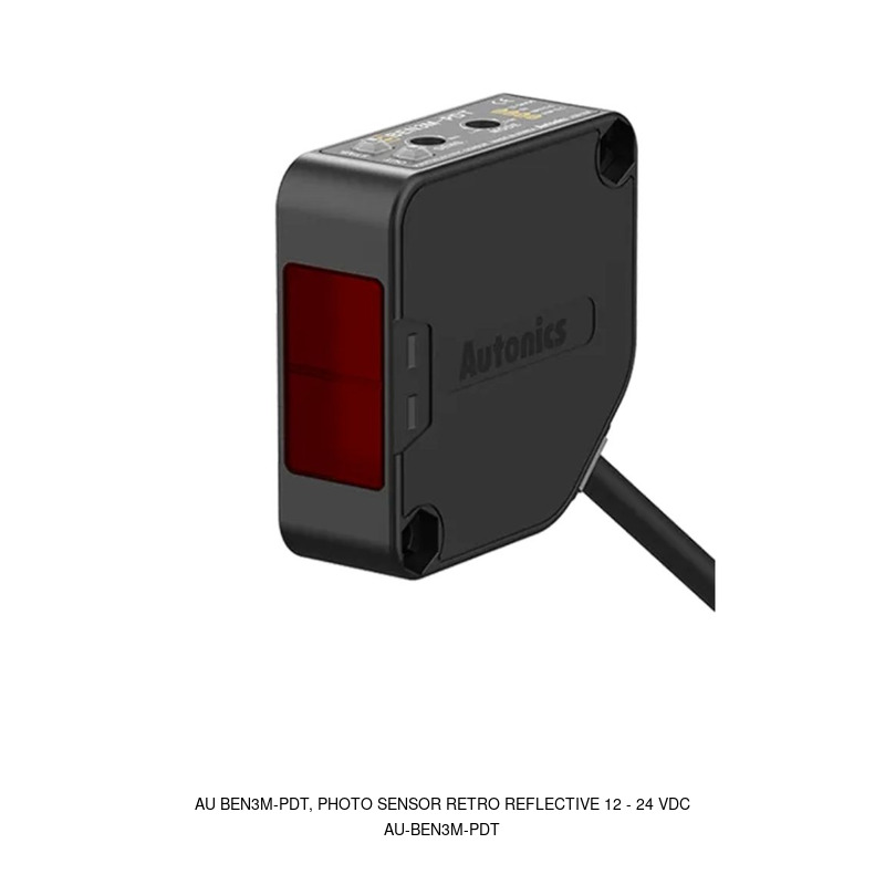 Autonics AU BEN3M-PDT, PHOTO SENSOR RETRO REFLECTIVE 12 - 24 VDC