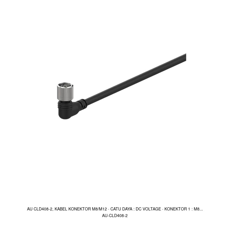 Autonics AU CLD408-2, Kabel Konektor M8/M12 · Catu daya : DC voltage · Konektor 1 : M8...