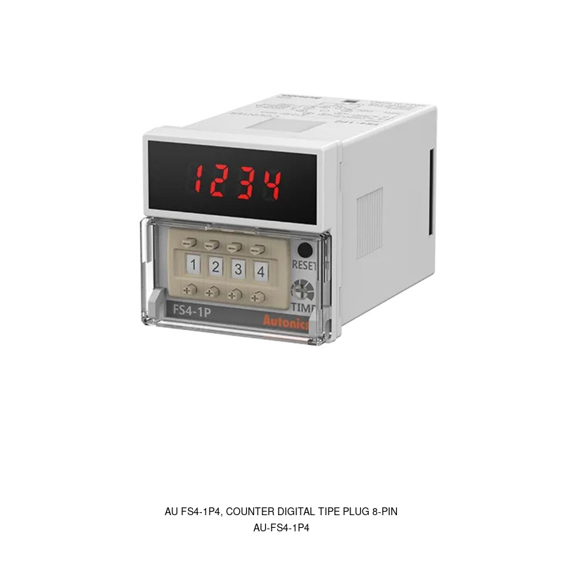 Autonics AU FS4-1P4, Counter Digital Tipe Plug 8-Pin