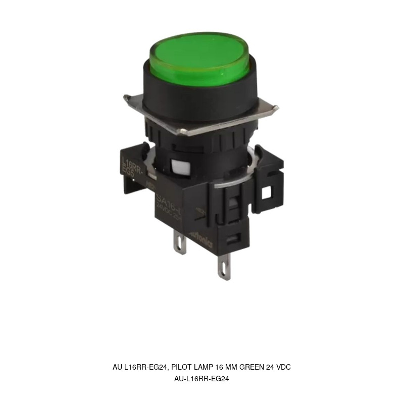Autonics AU L16RR-EG24, PILOT LAMP 16 MM GREEN 24 VDC