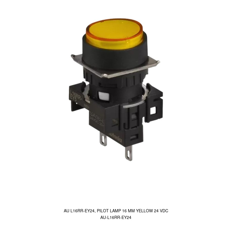 Autonics AU L16RR-EY24, PILOT LAMP 16 MM YELLOW 24 VDC