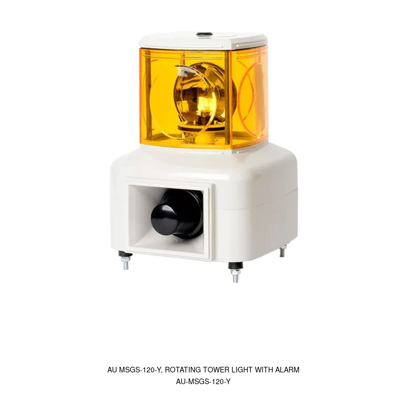 Autonics AU MSGS-120-Y, ROTATING TOWER LIGHT WITH ALARM