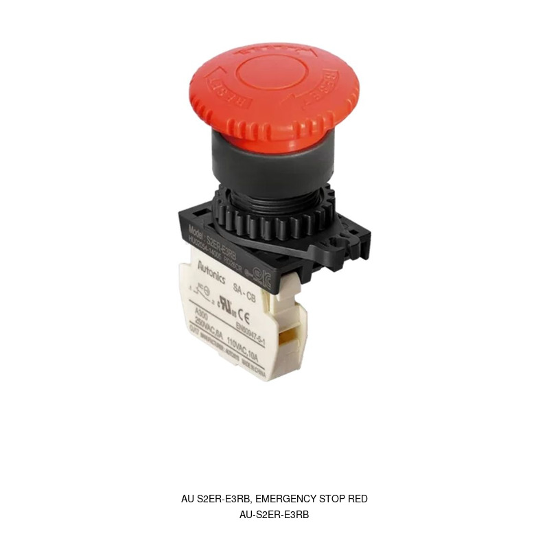Autonics AU S2ER-E3RB, EMERGENCY STOP RED