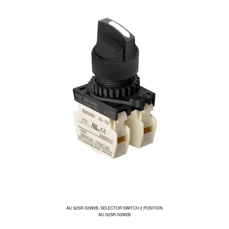 Autonics AU S2SR-S3W2B, Selector Switch 2 Position