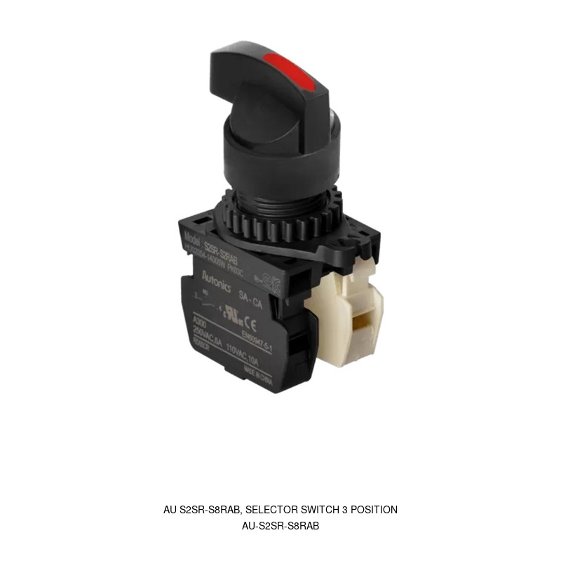 Autonics AU S2SR-S8RAB, SELECTOR SWITCH 3 POSITION