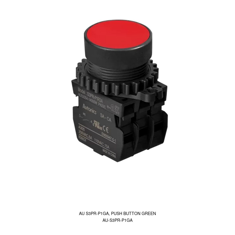 Autonics AU S3PR-P1GA, PUSH BUTTON GREEN