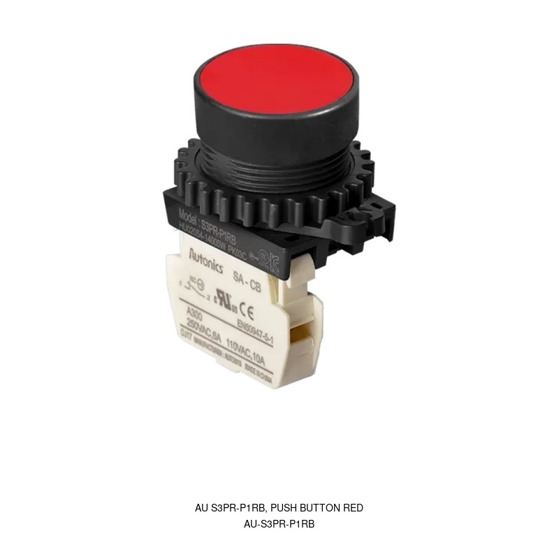 Autonics AU S3PR-P1RB, PUSH BUTTON RED