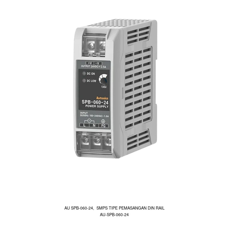 Autonics AU SPB-060-24, SMPS tipe pemasangan DIN rail