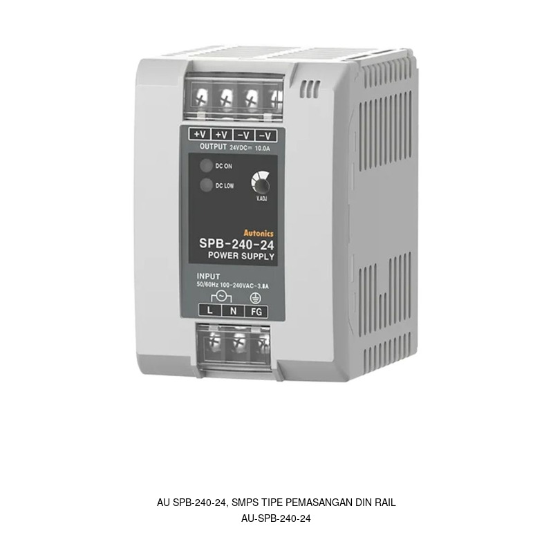 Autonics AU SPB-240-24, SMPS tipe pemasangan DIN rail