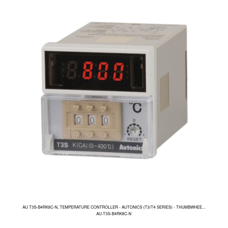 Autonics AU T3S-B4RK8C-N, Temperature Controller - Autonics (T3/T4 Series) - Thumbwhee...