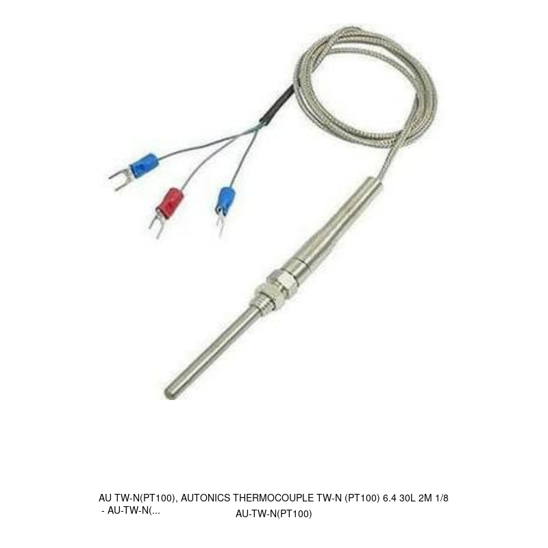 Autonics AU TW-N(PT100), AUTONICS Thermocouple TW-N (PT100) 6.4 30L 2M 1/8