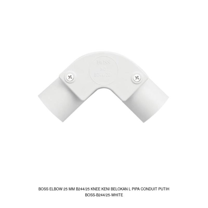 Boss Boss Elbow 25 mm B244/25 Knee Keni Belokan L Pipa Conduit Putih