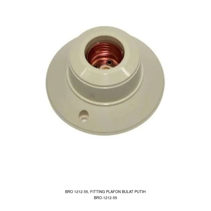 Broco BRO 1212-55, FITTING PLAFON BULAT PUTIH