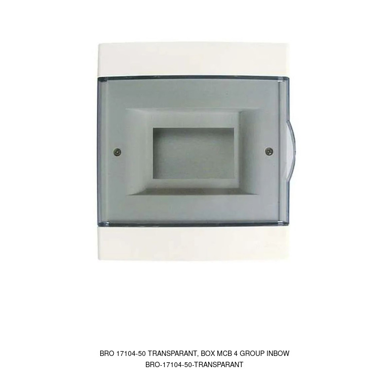 Broco BRO 17104-50 TRANSPARANT, BOX MCB 4 GROUP INBOW