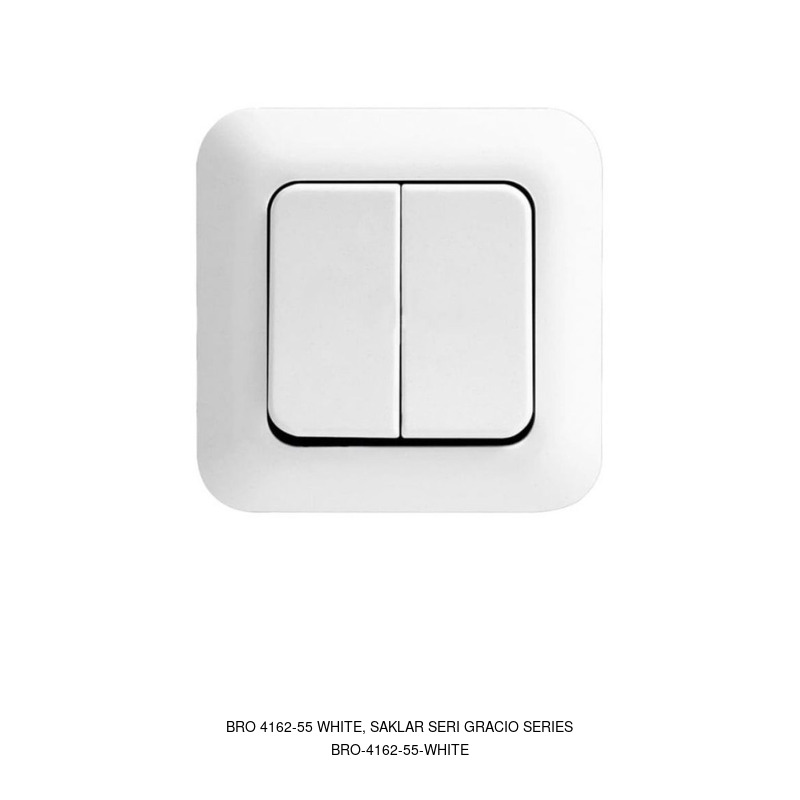 Broco BRO 4162-55 WHITE, SAKLAR SERI GRACIO SERIES