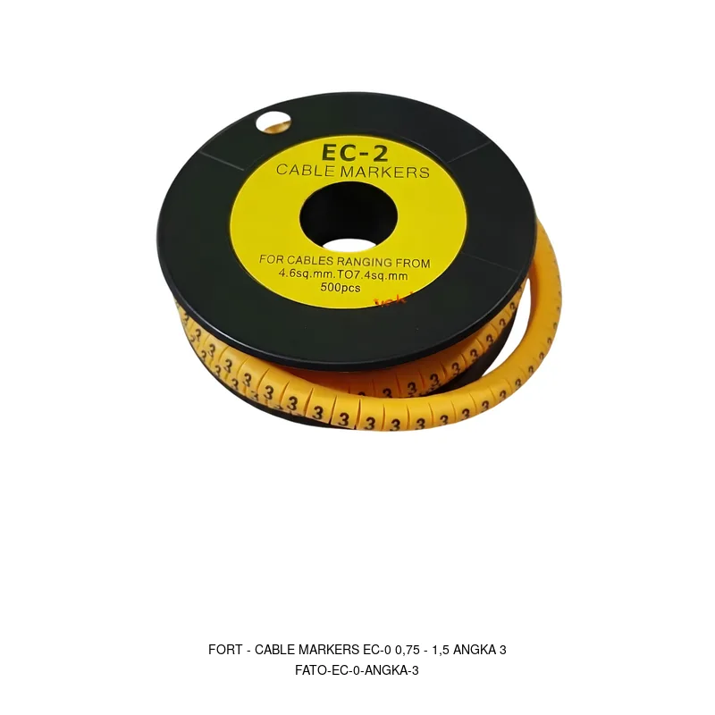 Fort Cable Markers EC-0 0,75 - 1,5 Angka 3