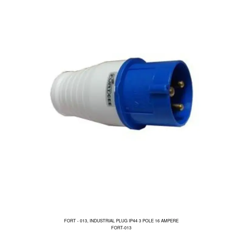 Fort 013, INDUSTRIAL PLUG IP44 3 POLE 16 AMPERE