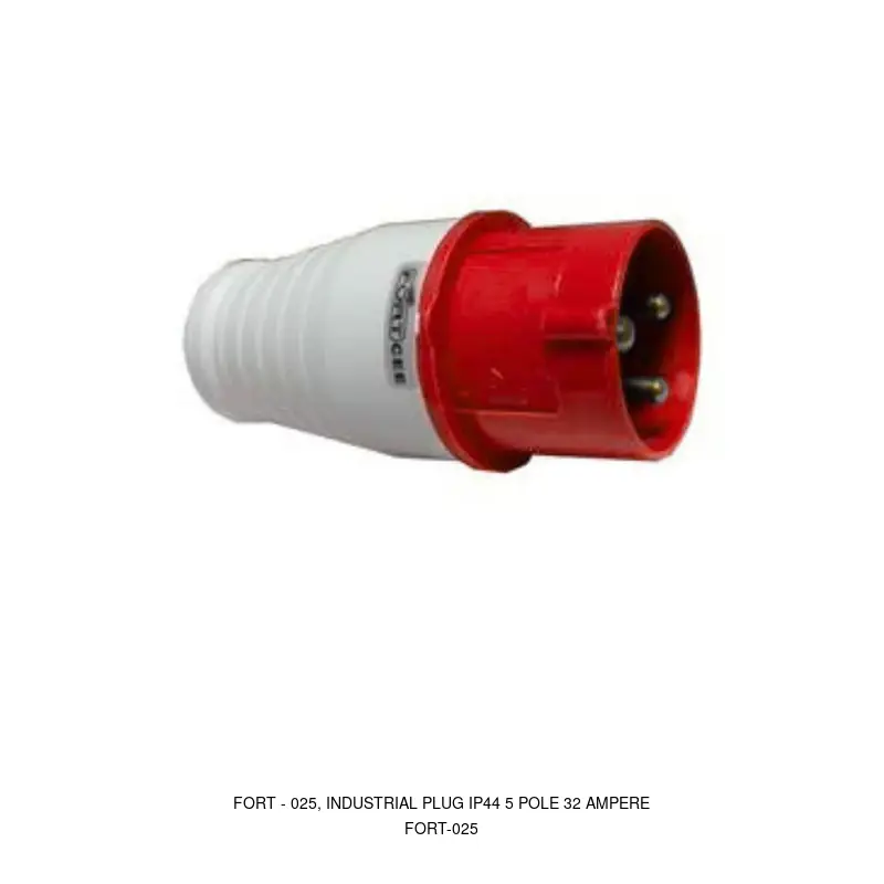 Fort 025, INDUSTRIAL PLUG IP44 5 POLE 32 AMPERE