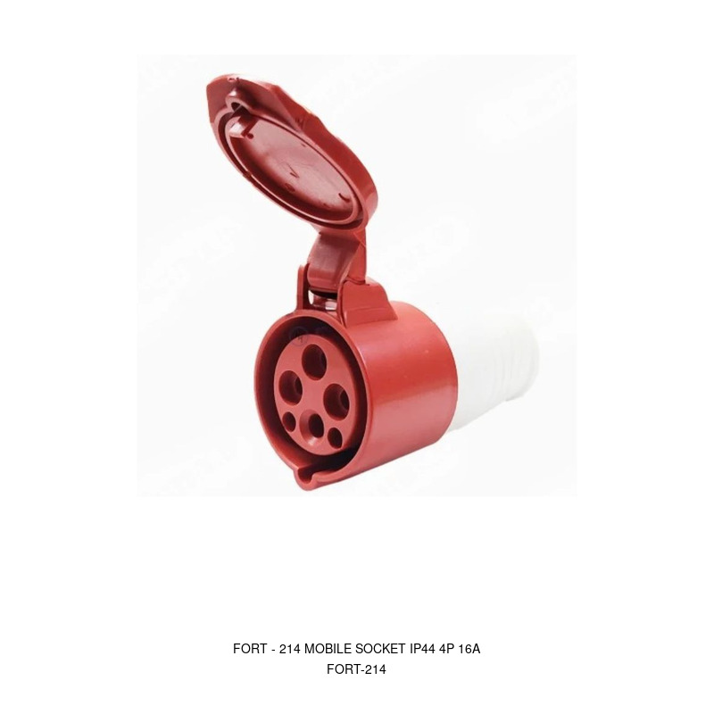 Fort 214, MOBILE SOCKET IP44 4 POLE 16 AMPERE