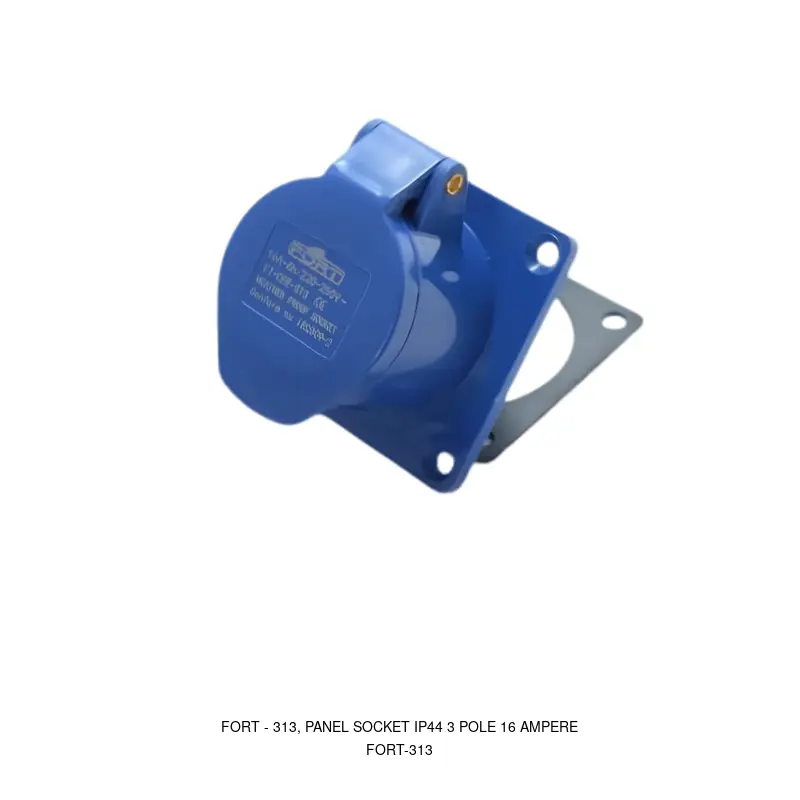 Fort 313, PANEL SOCKET IP44 3 POLE 16 AMPERE