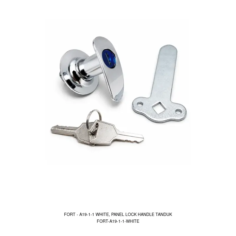 Fort A19-1-1 WHITE, PANEL LOCK HANDLE TANDUK
