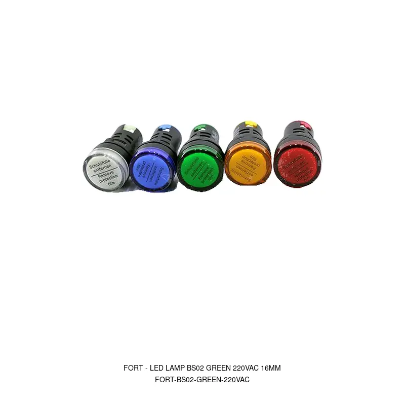 Fort LED LAMP BS02 GREEN 220VAC 16MM