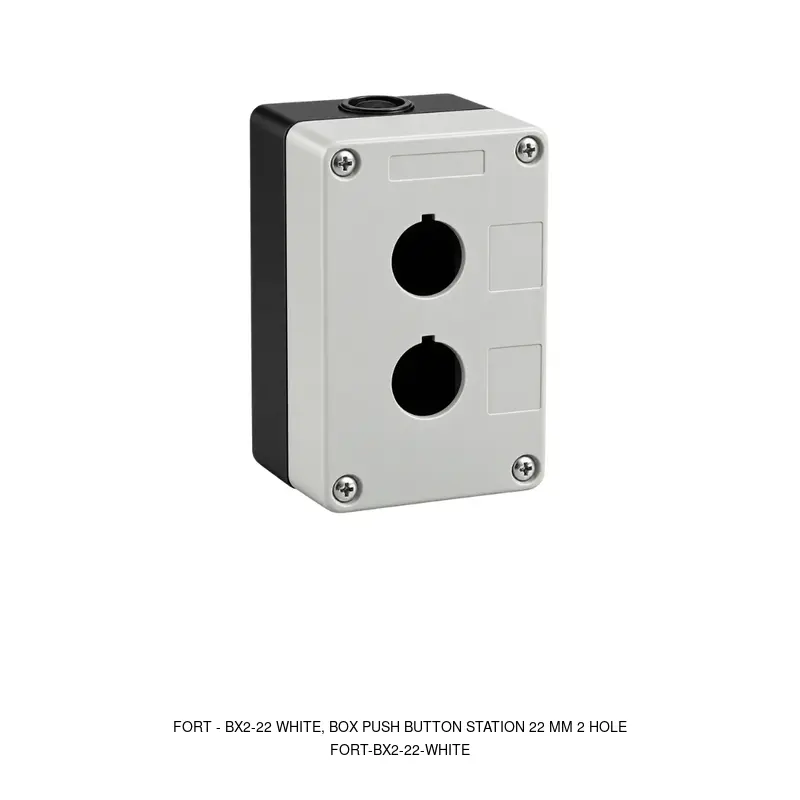 Fort BX2-22 WHITE, BOX PUSH BUTTON STATION 22 MM 2 HOLE