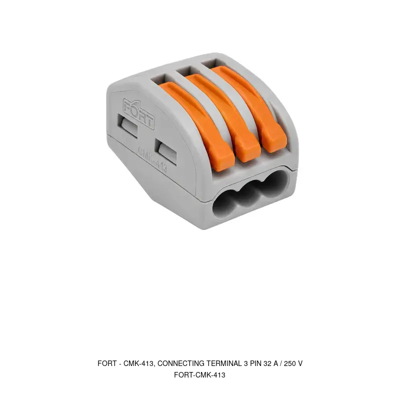 Fort CMK-413, CONNECTING TERMINAL 3 PIN 32 A / 250 V