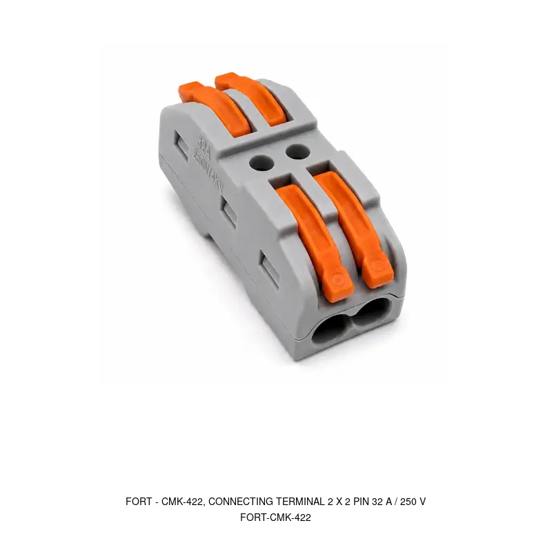 Fort CMK-422, CONNECTING TERMINAL 2 X 2 PIN 32 A / 250 V