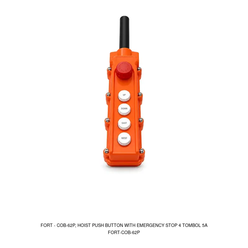 Fort COB-62P, Hoist Push Button with Emergency Stop 4 Tombol 5A
