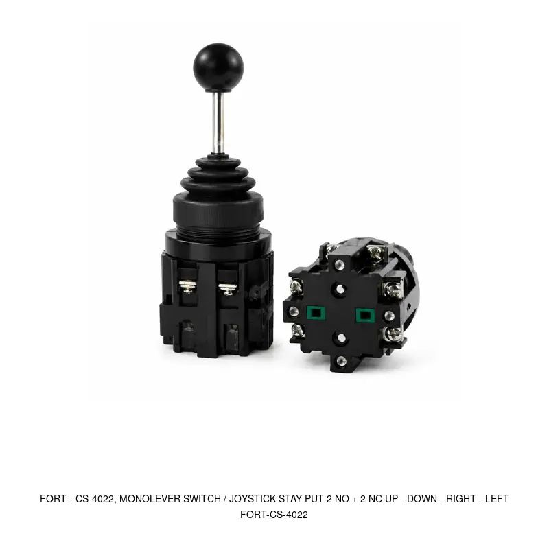 Fort CS-4022, MONOLEVER SWITCH / JOYSTICK STAY PUT 2 NO + 2 NC UP - DOWN - RIGHT - LEFT