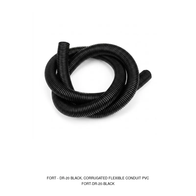 Fort DR-20 BLACK, CORRUGATED FLEXIBLE CONDUIT PVC