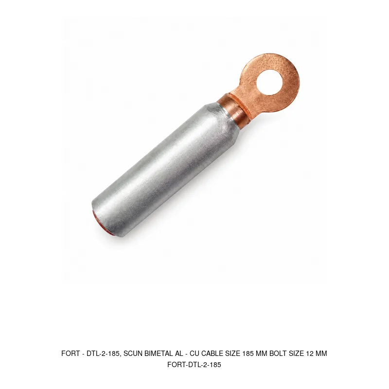 Fort DTL-2-185, SCUN BIMETAL AL - CU CABLE SIZE 185 MM BOLT SIZE 12 MM