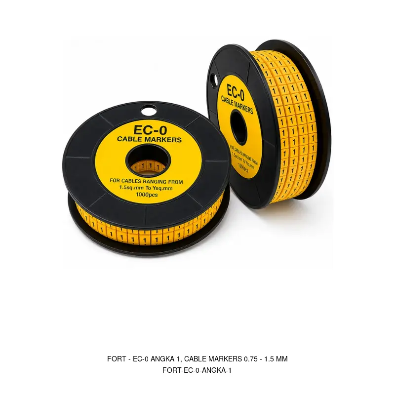 Fort EC-0 ANGKA 1, CABLE MARKERS 0.75 - 1.5 MM