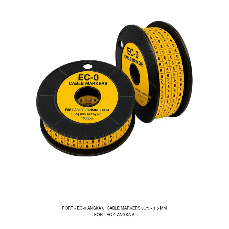 Fort EC-0 ANGKA 6, CABLE MARKERS 0.75 - 1.5 MM