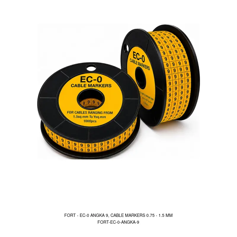 Fort EC-0 ANGKA 9, CABLE MARKERS 0.75 - 1.5 MM