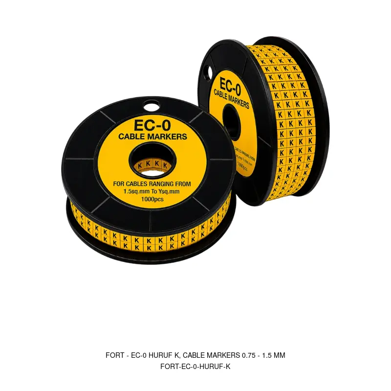 Fort EC-0 HURUF K, CABLE MARKERS 0.75 - 1.5 MM
