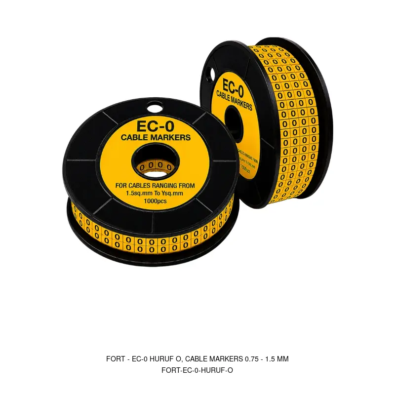 Fort EC-0 HURUF O, CABLE MARKERS 0.75 - 1.5 MM