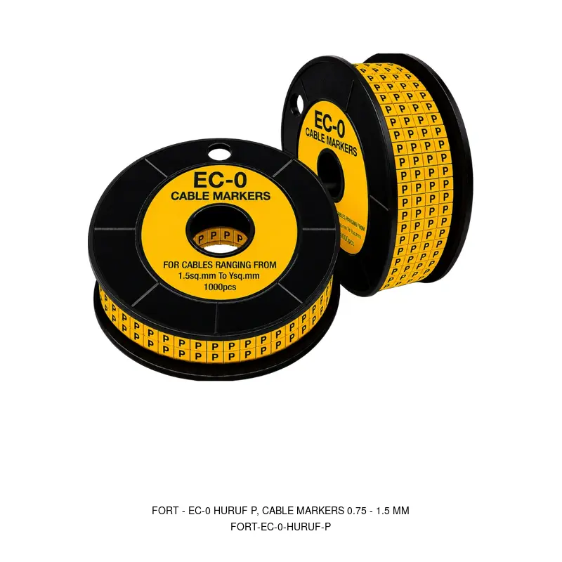 Fort EC-0 HURUF P, CABLE MARKERS 0.75 - 1.5 MM