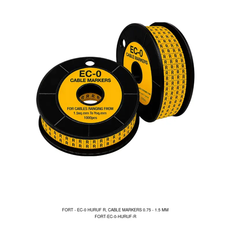 Fort EC-0 HURUF R, CABLE MARKERS 0.75 - 1.5 MM
