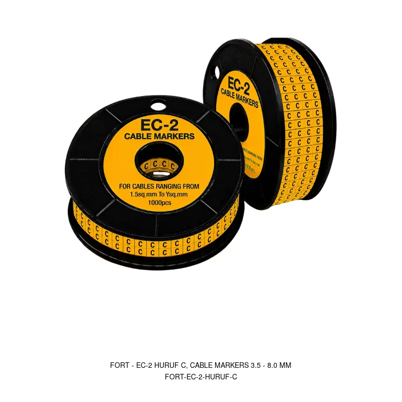 Fort EC-2 HURUF C, CABLE MARKERS 3.5 - 8.0 MM
