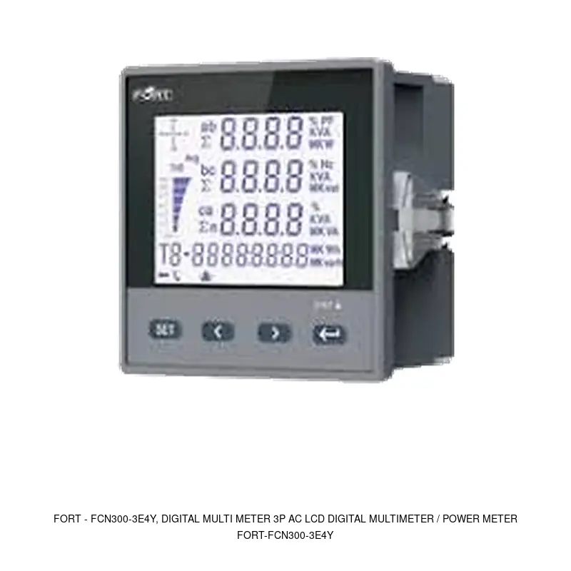 Fort FCN300-3E4Y, DIGITAL MULTI METER 3P AC LCD DIGITAL MULTIMETER / POWER METER