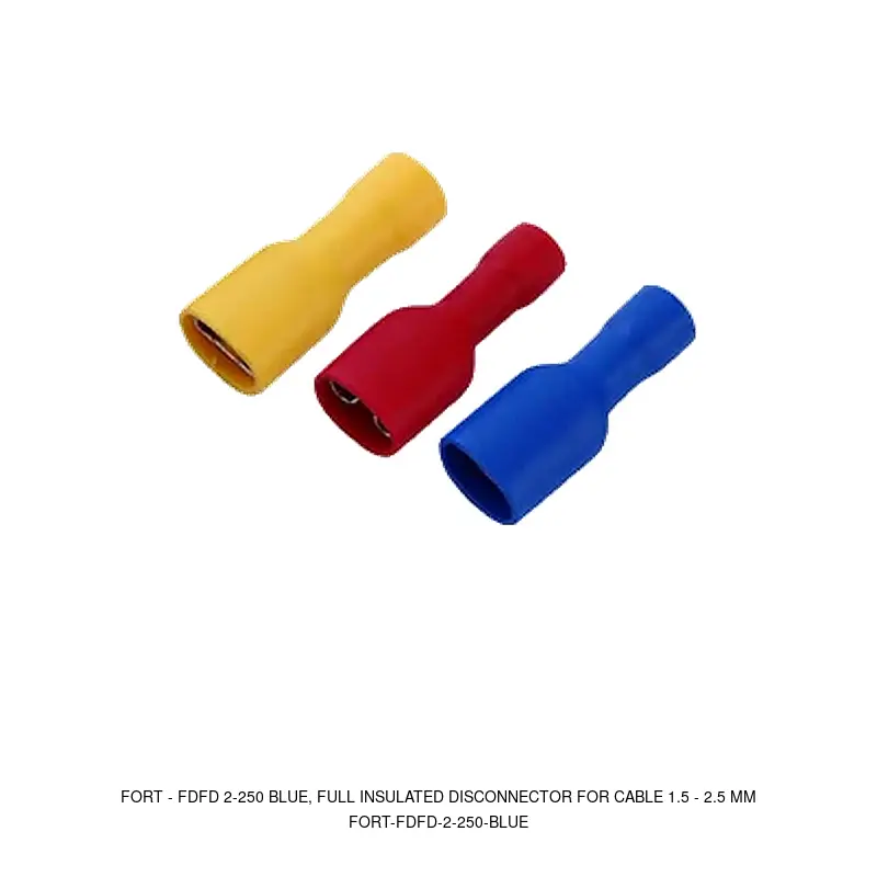 Fort FDFD 2-250 BLUE, FULL INSULATED DISCONNECTOR FOR CABLE 1.5 - 2.5 MM