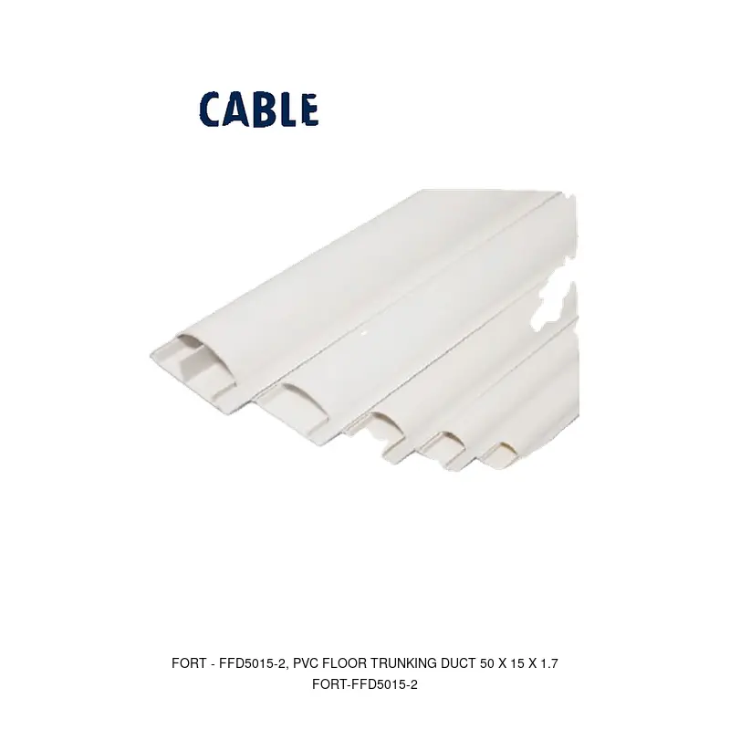 Fort FFD5015-2, PVC FLOOR TRUNKING DUCT 50 X 15 X 1.7