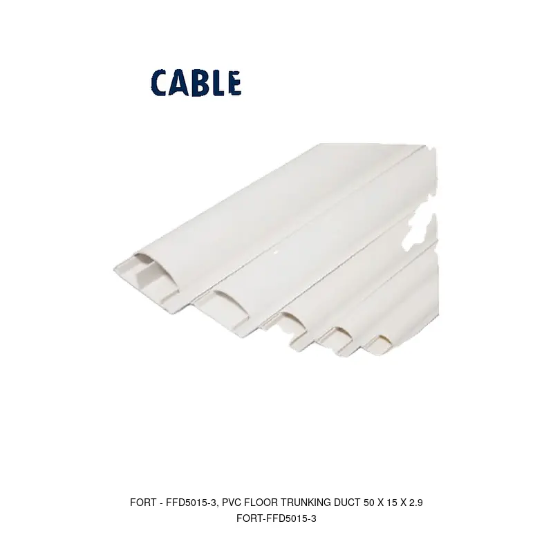 Fort FFD5015-3, PVC FLOOR TRUNKING DUCT 50 X 15 X 2.9