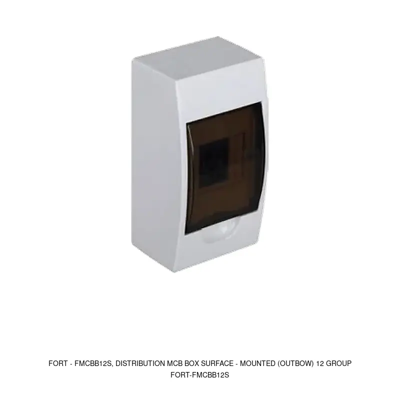 Fort FMCBB12S, DISTRIBUTION MCB BOX SURFACE - MOUNTED (OUTBOW) 12 GROUP